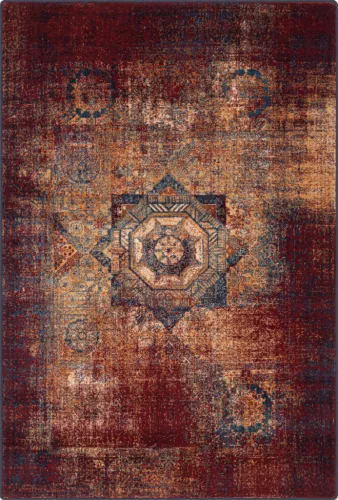 ISFAHAN BASZRA sötétvörös szőnyeg, 160x240 cm
