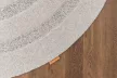 NOBLE-B OBLOS világosszürke kerek szőnyeg, 120 cm