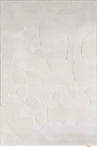 MORPHIC BOTANICA világosszürke szőnyeg, 133x190 cm