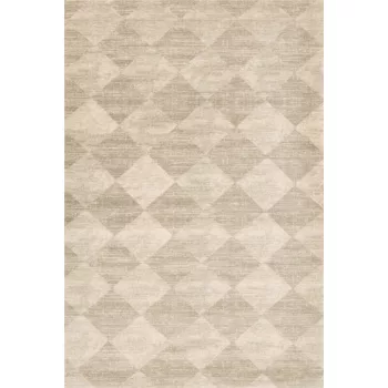 AGNUS-B CHECKERED bézs szőnyeg, 133x190 cm