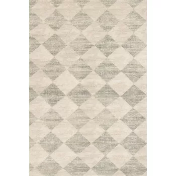 AGNUS-B CHECKERED szürke szőnyeg, 133x190 cm