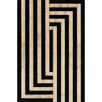 AGNUS-B ART DECO II fekete szőnyeg, 133x190 cm