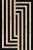AGNUS-B ART DECO II fekete szőnyeg, 300x400 cm