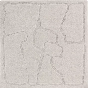 MORPHIC-B TEKTONICA világosszürke szőnyeg, 133x133 cm