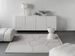 MORPHIC-B TEKTONICA világosszürke szőnyeg, 133x133 cm