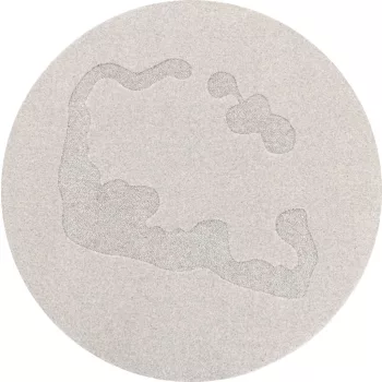 MORPHIC-B ATOLE világosszürke kerek szőnyeg, 120 cm