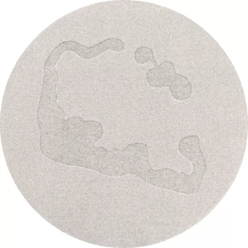 MORPHIC-B ATOLE világosszürke kerek szőnyeg, 120 cm