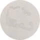 MORPHIC-B ATOLE világosszürke kerek szőnyeg, 133 cm
