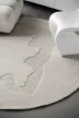 MORPHIC-B ATOLE világosszürke kerek szőnyeg, 160 cm