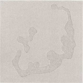 MORPHIC-B ATOLE világosszürke szőnyeg, 133x133 cm