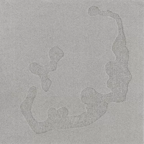 MORPHIC-B ATOLE szürke szőnyeg, 133x133 cm