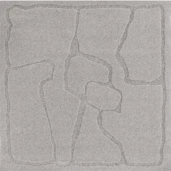 MORPHIC-B TEKTONICA szürke szőnyeg, 133x133 cm