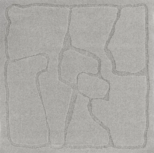 MORPHIC-B TEKTONICA szürke szőnyeg, 133x133 cm