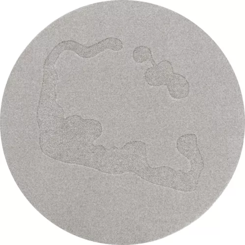 MORPHIC-B ATOLE szürke kerek szőnyeg, 120 cm