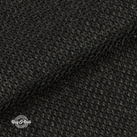 OTTAWA 12 - fekete, puha felületű zsenília, magas kopásállóságú, erős bútorszövet