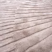 Radius Beige, bézs 3D mintás, kézi csomózású prémium köralakú szőnyeg 250cm