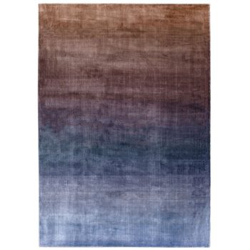   Sunset Copper, liláskék, színátmenetes bársonyos felületű, kézi szövésű prémium szőnyeg