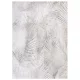 JAVA Ivory L, halványszürke, pálmalevél lenyomat mintás szőnyeg 160 x 230 cm