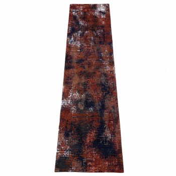   MODERN ART Ruby SM, piros-sötétkék absztrakt mintás szőnyeg, 80 x 300 cm