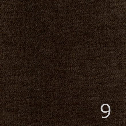 ALFA 9 - sötétbarna, puha felületű, magas kopásállóságú  bútorszövet