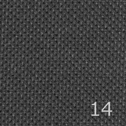OLIMPIC - 14 - fekete - világosszürke, magas kopásállóságú, zsákszövet anyagú bútorszövet