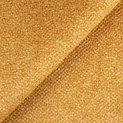 Bubble 11 - sárga, folyadéklepergető, erős kopásállóságú , buklé hatású velúr bútorszövet
