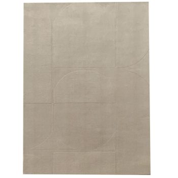   CAMINO Beige, egyszínű, 3D mintás kézi szövésű prémium szőnyeg 200x300 cm