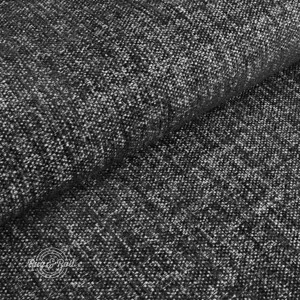 Tessero 1 - fekete, zseníliás felületű, puha kellemes tapintású bútorszövet 