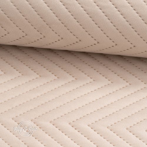 AMOR PIK 4304 - világos bézs, nyomott mintás, vízlepregető prémium bútorszövet