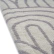 ARCO Grey, halványszürke alapon Art Deco mintás, elegáns EasyClean szőnyeg 200x300 cm