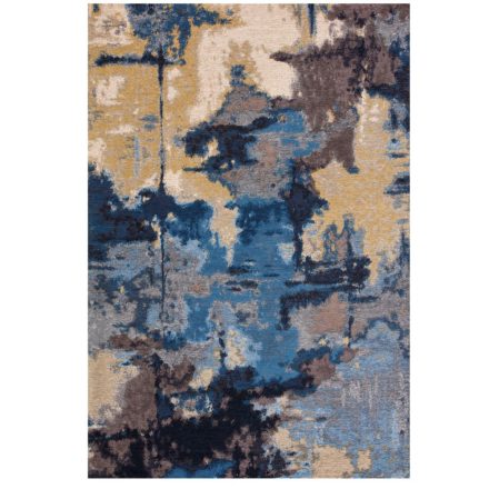 Marmara Palette XL, kék-barna-bézs absztrakt szőnyeg 200 x 300 cm