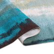 LAGUNA Aqua L, türkiz-barna-sárga absztrakt mintás szőnyeg 160 x 230 cm