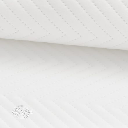 AMOR PIK 4317 - fehér, nyomott mintás, vízlepergető prémium bútorszövet