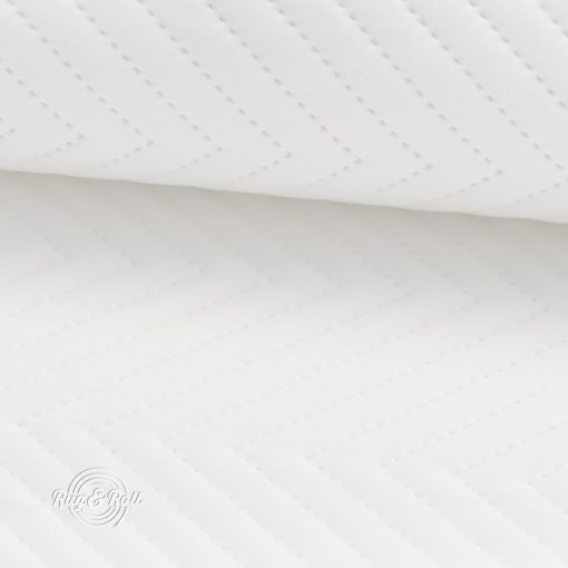 AMOR PIK 4317 - fehér, nyomott mintás, vízlepregető prémium bútorszövet
