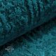 Velvetto 7 - türkiz, fényes nyomott mintás, magas kopásállóságú bársony bútorszövet
