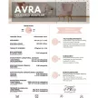 AVRA 15 - halványszürke, könnyen tisztítható, vízlepergető, puha tapintású bútorszövet