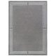 ROYAL Grey, szürke alapon ekrü szegéllyel keretezett elegáns szőnyeg, 160 x 230 cm