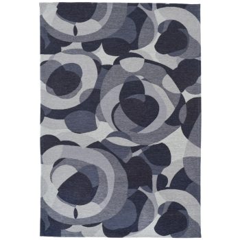   MARE Blue, szürkéskék  körmintás szőnyeg szennytaszító bevonattal