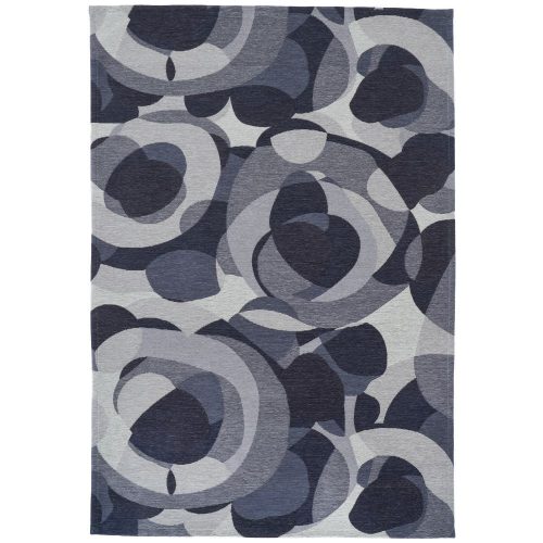 MARE Blue, szürkéskék  körmintás szőnyeg szennytaszító bevonattal