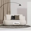MANZA 04, Prémium minőségű, buklé hatású, vízlepergető, könnyen tisztítható szövet bézs színben