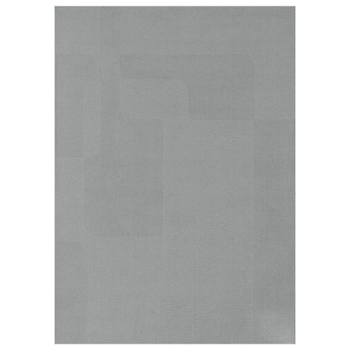 Evora Gray, szürke, egyszínű, 3D mintás kézi szövésű prémium szőnyeg 200x300 cm