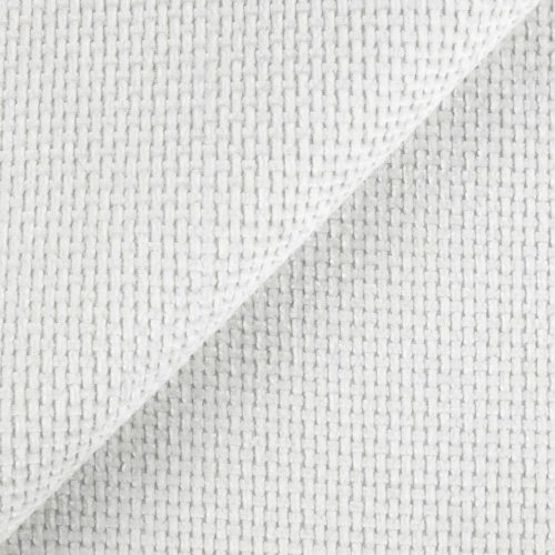 Flow 15 - szürkésfehér, bársonyos felületű, szőtt zsenília hatású vízlepergető bútorszövet