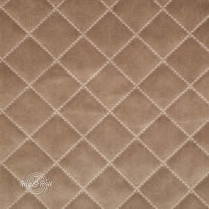 Salvador Caro 3 - homokszín, könnyen tisztítható, steppelt, kárómintás bársony bútorszövet 