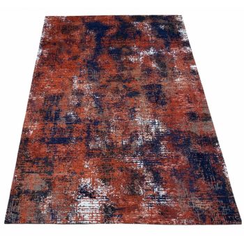   MODERN ART ruby L, piros-sötétkék absztrakt mintás szőnyeg, 160 x 230 cm