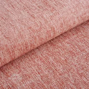 Tessero 6 - világos korall, zseníliás felületű, puha kellemes tapintású bútorszövet 