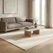 RIO Ivory, ekrü színű prémium gyapjú szőnyeg, 160x230 cm