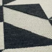 LUZ, kültéri UV álló, fekete-fehér geometriai mintás szőnyeg