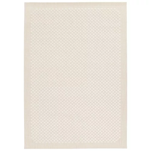 Hexa - UV álló,krémszínű geometrikus kültéri szőnyeg 200x290 cm