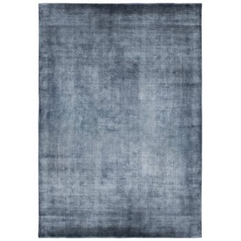   Linen Dark Blue, sötétkék, bársonyos felületű, kézi csomózású prémium szőnyeg 200x300 cm