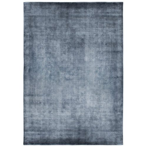 Linen Dark Blue, sötétkék, bársonyos felületű, kézi csomózású prémium szőnyeg 200x300 cm